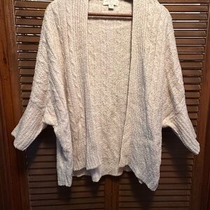 Barefoot Dreams Cream Open-Front Cardigan